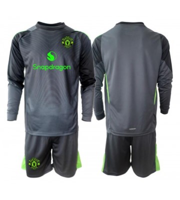 Manchester United Goalkeeper Replica Away Stadium Kit for Kids 2025-26 Long Sleeve (+ pants)
